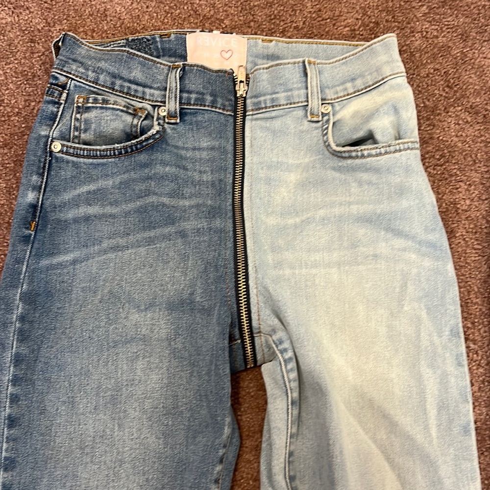Revice split denim jeans